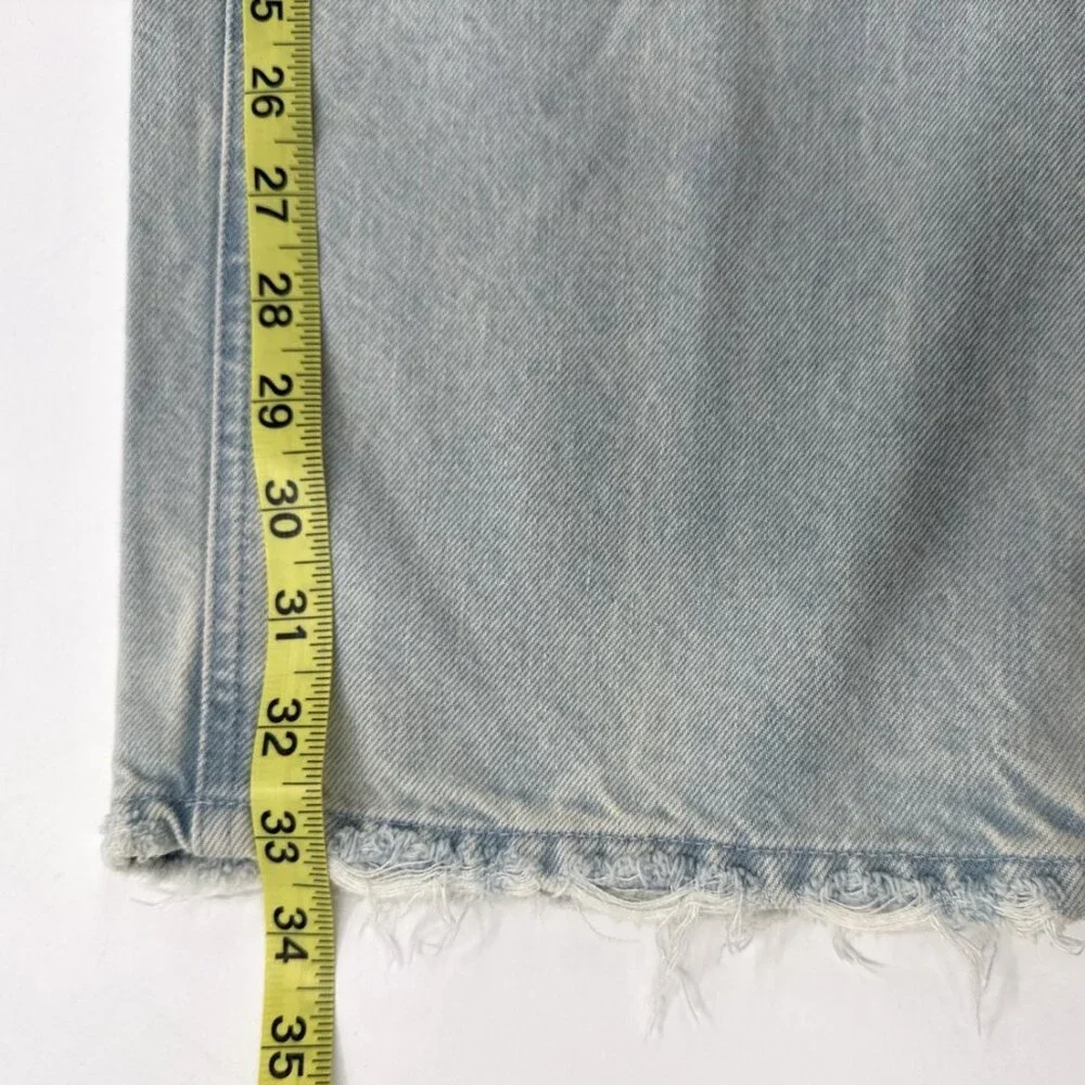 Good American Womens Acid Washed Jeans Size 15 Distressed Relaxed Soft 38x33 NEW - Picture 13 of 13